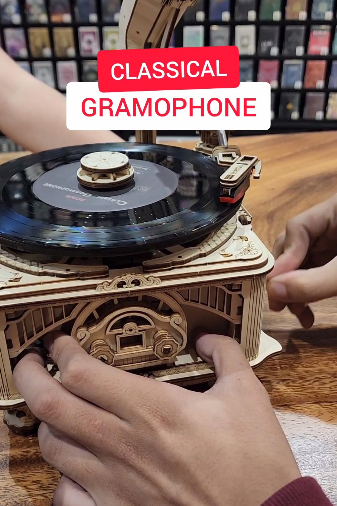 Puzzle 3D Gramophone Classique, Rokr