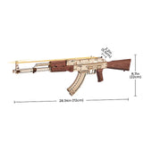 Justice Guard AK-47 Assault Rifle DIY Mechanical Puzzle