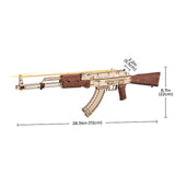 Justice Guard AK-47 Assault Rifle DIY Mechanical Puzzle Kit