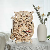 Owl Clock DIY Mechanical Puzzle