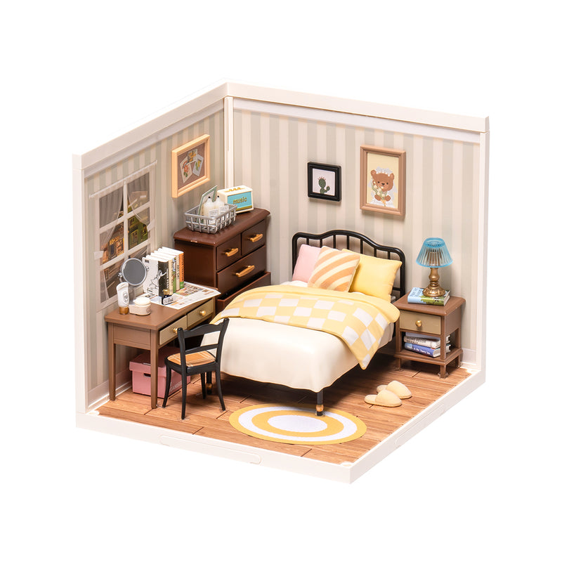 Sweet Dream Bedroom DIY Miniature House Puzzle Kit