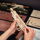 Justice Guard AK-47 Assault Rifle DIY Mechanical Puzzle Kit