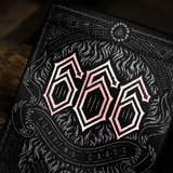 666 Rose Gold Playing Cards