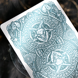 666 Cyan Playing Cards