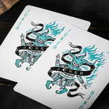 666 Cyan Playing Cards