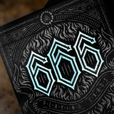 666 Cyan Playing Cards