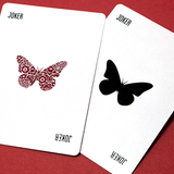 Butterfly Workers Red (Marked) Playing Cards