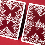 Butterfly Workers Red (Marked) Playing Cards