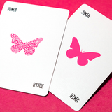 Butterfly Workers Pink (Marked) Playing Cards