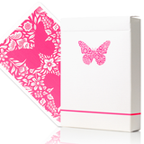 Butterfly Workers Pink (Marked) Playing Cards