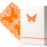 Butterfly Workers Orange (Marked) Playing Cards