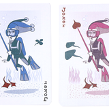 Bicycle Stingray Teal Playing Cards