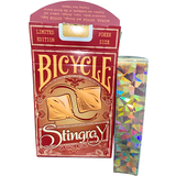 Bicycle Stingray Gilded Orange Playing Cards