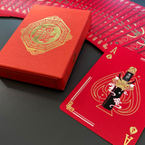 Geung Si The Torpor Red Gold Gilded Playing Cards