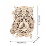 Owl Clock DIY Mechanical Puzzle