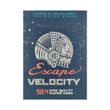 Escape Velocity Blue Playing Cards
