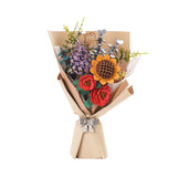 Wooden Flower Bouquet DIY Mechanical Puzzle
