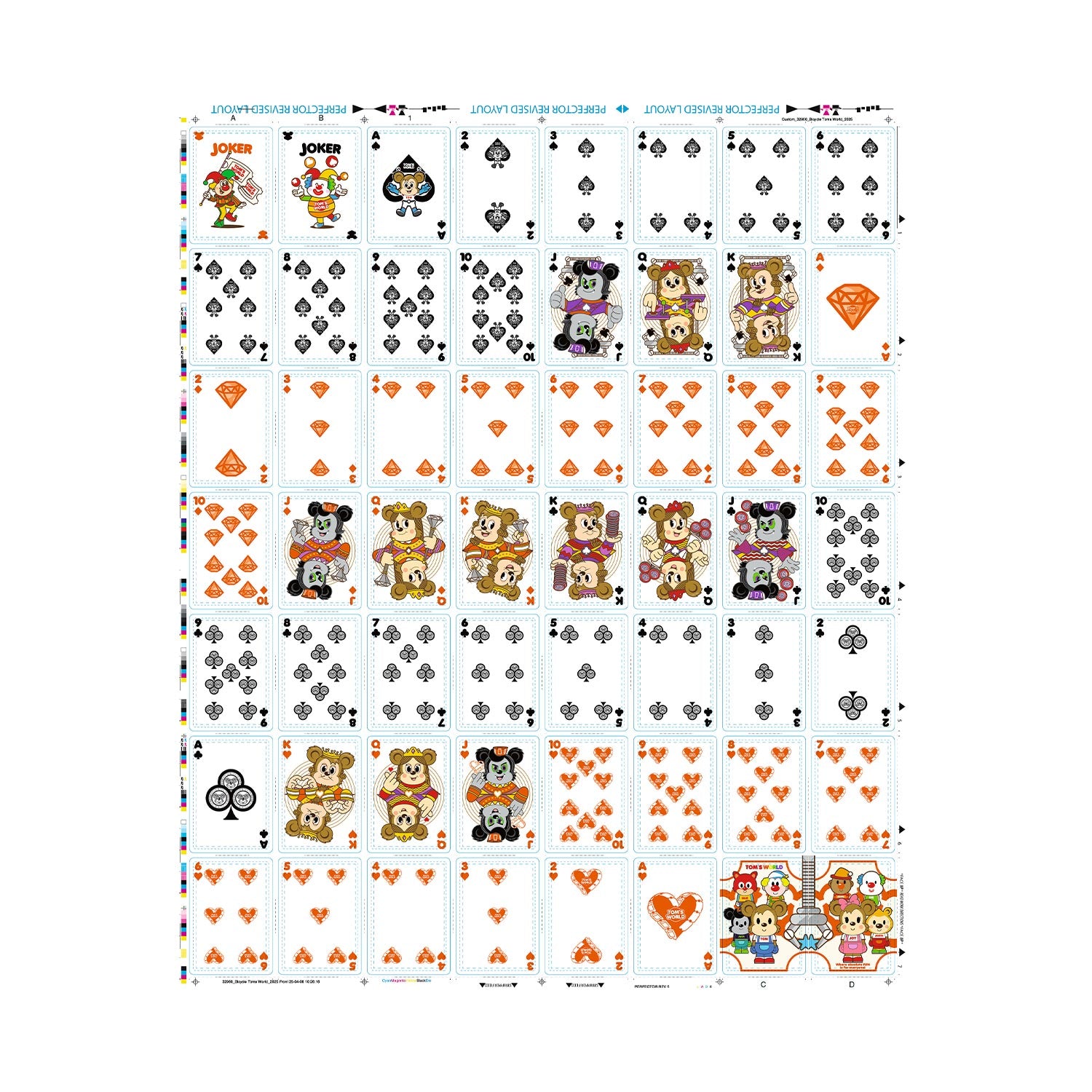 Bicycle Tom s World Fun Uncut Sheet RunIt Decks bicycle-tom-s-world-fun-uncut-sheet-runit-decks