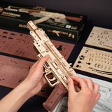 Justice Guard AK-47 Assault Rifle DIY Mechanical Puzzle Kit
