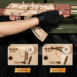 Justice Guard AK-47 Assault Rifle DIY Mechanical Puzzle Kit