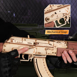 Justice Guard AK-47 Assault Rifle DIY Mechanical Puzzle