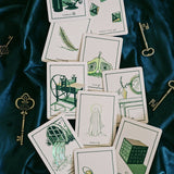 Green Glyphs Oracle Cards