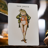 Notorious Gambling Frog Green Playing Cards