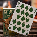 Notorious Gambling Frog Green Playing Cards