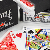 Bicycle Prestige Rider Back (Plastic) Red Playing Cards