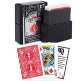 Bicycle Prestige Rider Back (Plastic) Red Playing Cards