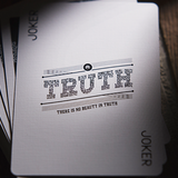 Truth and Lies (Truth) Black Playing Cards