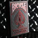 Bicycle Rider Back Luxe Crimson v2 Playing Cards