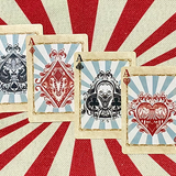 Bicycle Circus Nostalgic Gilded Playing Cards
