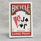 Bicycle Bridge Large Print Red Playing Cards