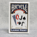 Bicycle Bridge Large Print Blue Playing Cards