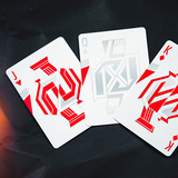 Vertical Red Playing Cards