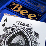 Bee Metalluxe Blue Playing Cards
