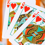 NOC Pro Summer Orange (Marked) Playing Cards