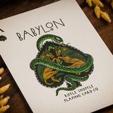 Babylon Forest Green Playing Cards