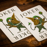 Babylon Forest Green Playing Cards