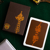 Ace Fulton's Casino 10th Year Anniversary Tobacco Brown Playing Cards