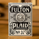 Fulton Plaid Whisky White Playing Cards