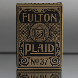Fulton Plaid Bourbon Brown Playing Cards