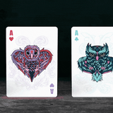 Owl Red Playing Cards