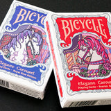 Bicycle Elegant Carousel Scarlet Red Playing Cards
