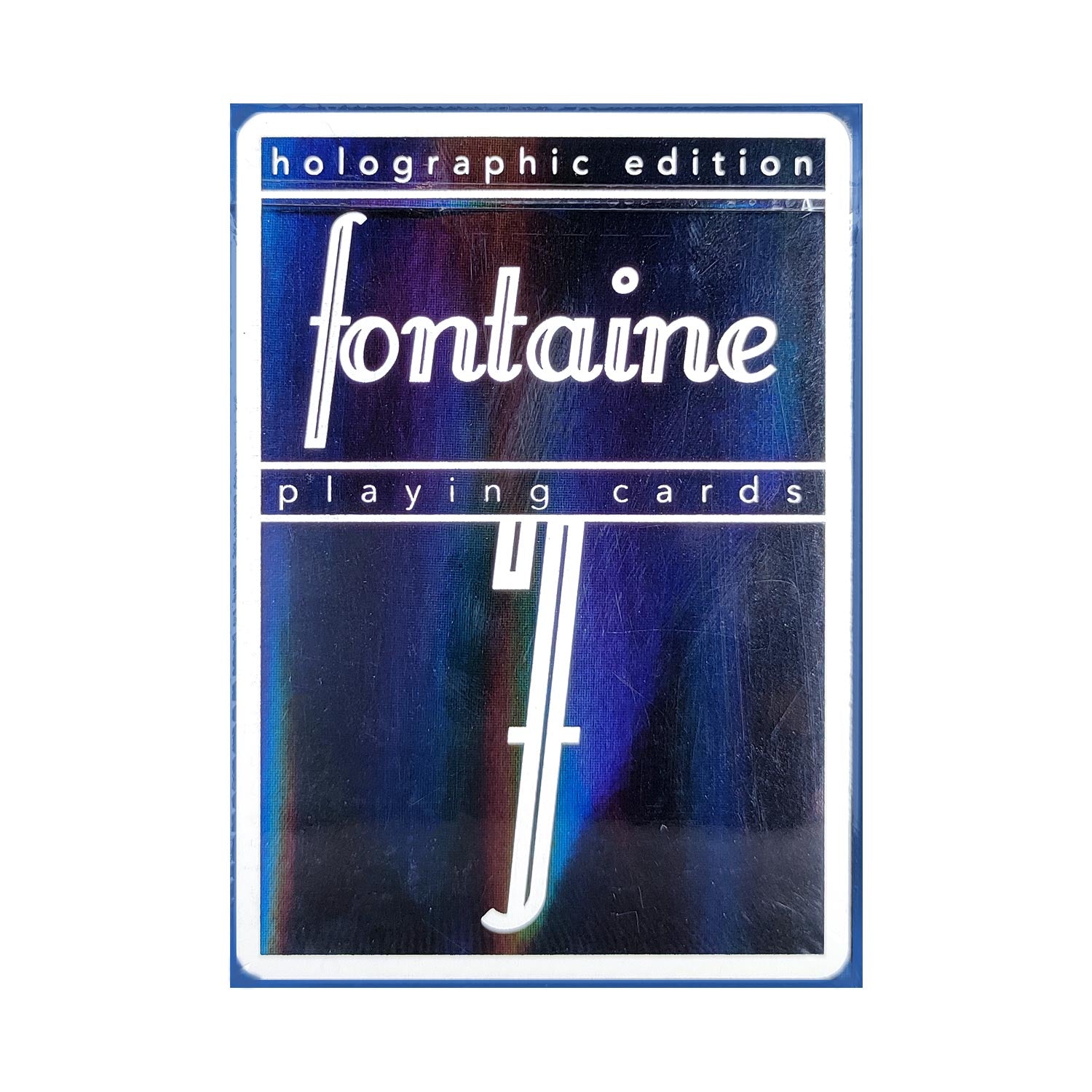 Fontaine Holographic Black Playing Cards RunIt Decks Fontaine Holographic Black Playing Cards RunIt Decks