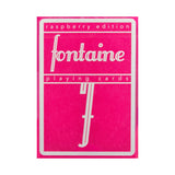 Fontaine Raspberry Playing Cards