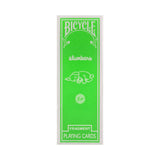 Bicycle Fragment Slice Green Playing Cards