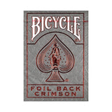 Bicycle Rider Back Luxe Crimson v2 Playing Cards