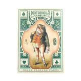 Notorious Gambling Frog Green Playing Cards